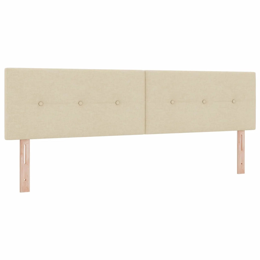 Letto ottomano con materasso Crema 180 x 200 cm Tessuto 3456349
