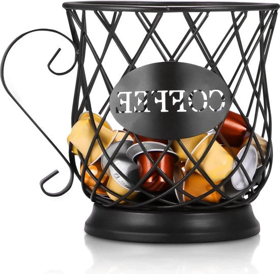Organizzatore per Capsule di Caffè - Organizzatore per Caffè in Capsule - Sostituto di Caffè in Capsule - Design Originale - Nero - Grande Capacità - Accessori per Caffè Perfetti