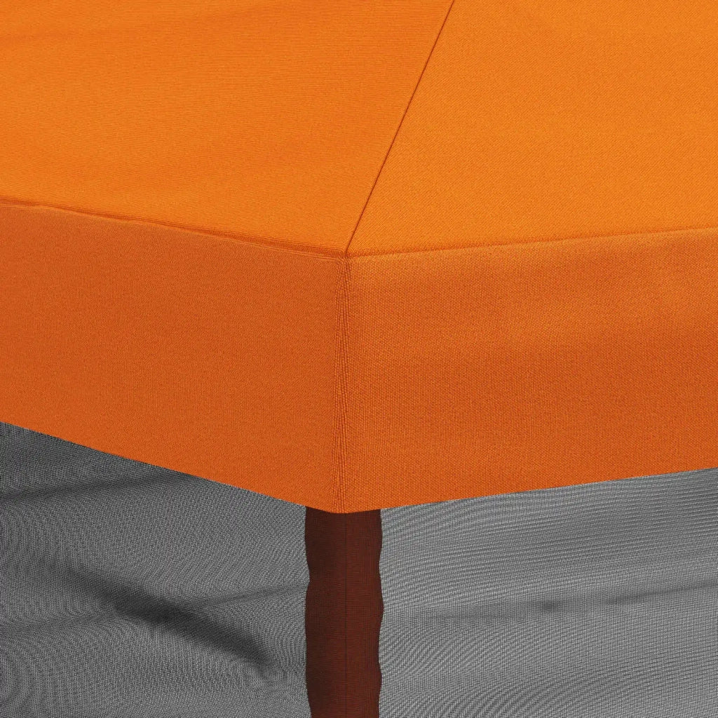 Copertura Gazebo con Pareti Laterali 6 x 3 m Arancione 900418