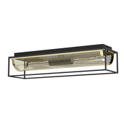 Plafoniera Vintage Nohales Acciaio Nero 2 Luci E27