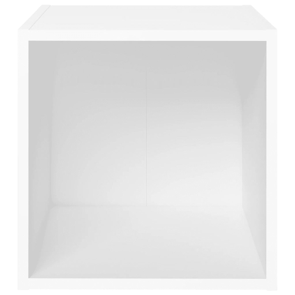 Mobile Porta TV Bianco 37x35x37 cm in Legno Multistrato 805498