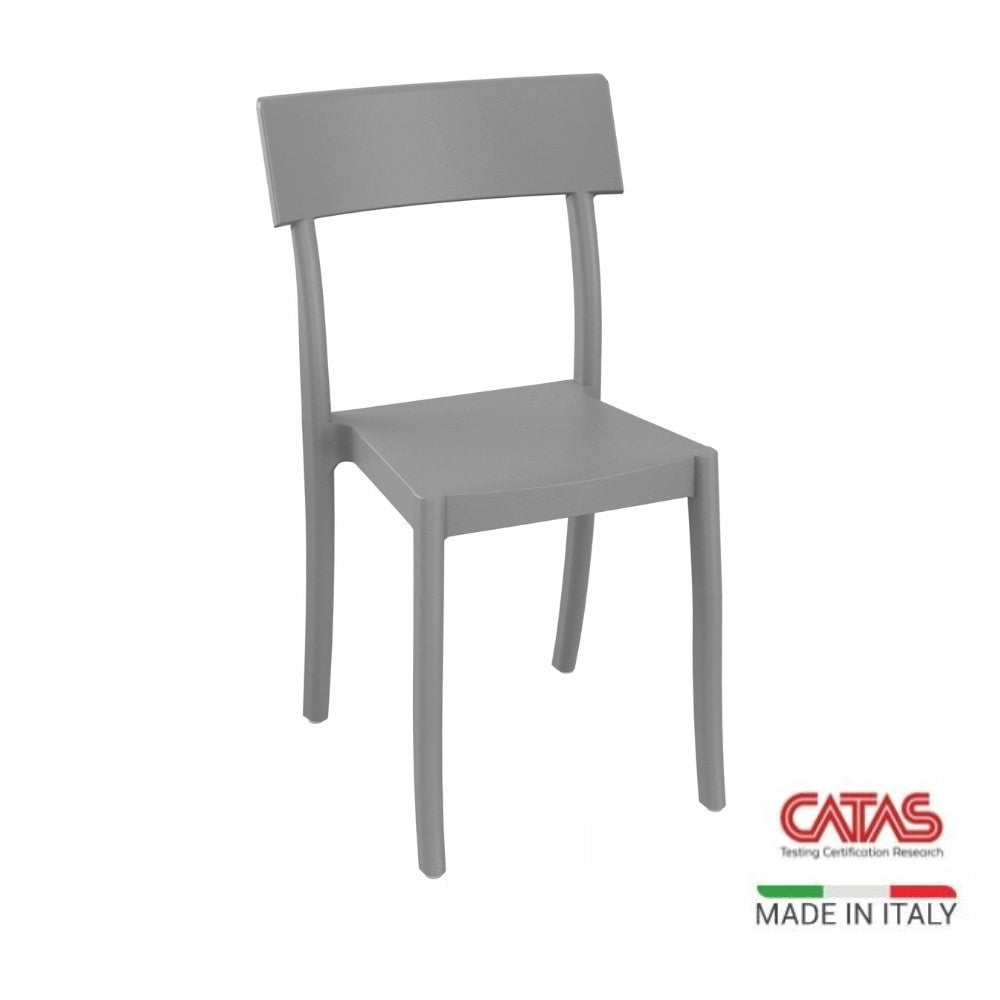 Sedia Milly in polipropilene rinforzata con fibra di vetro colore agave