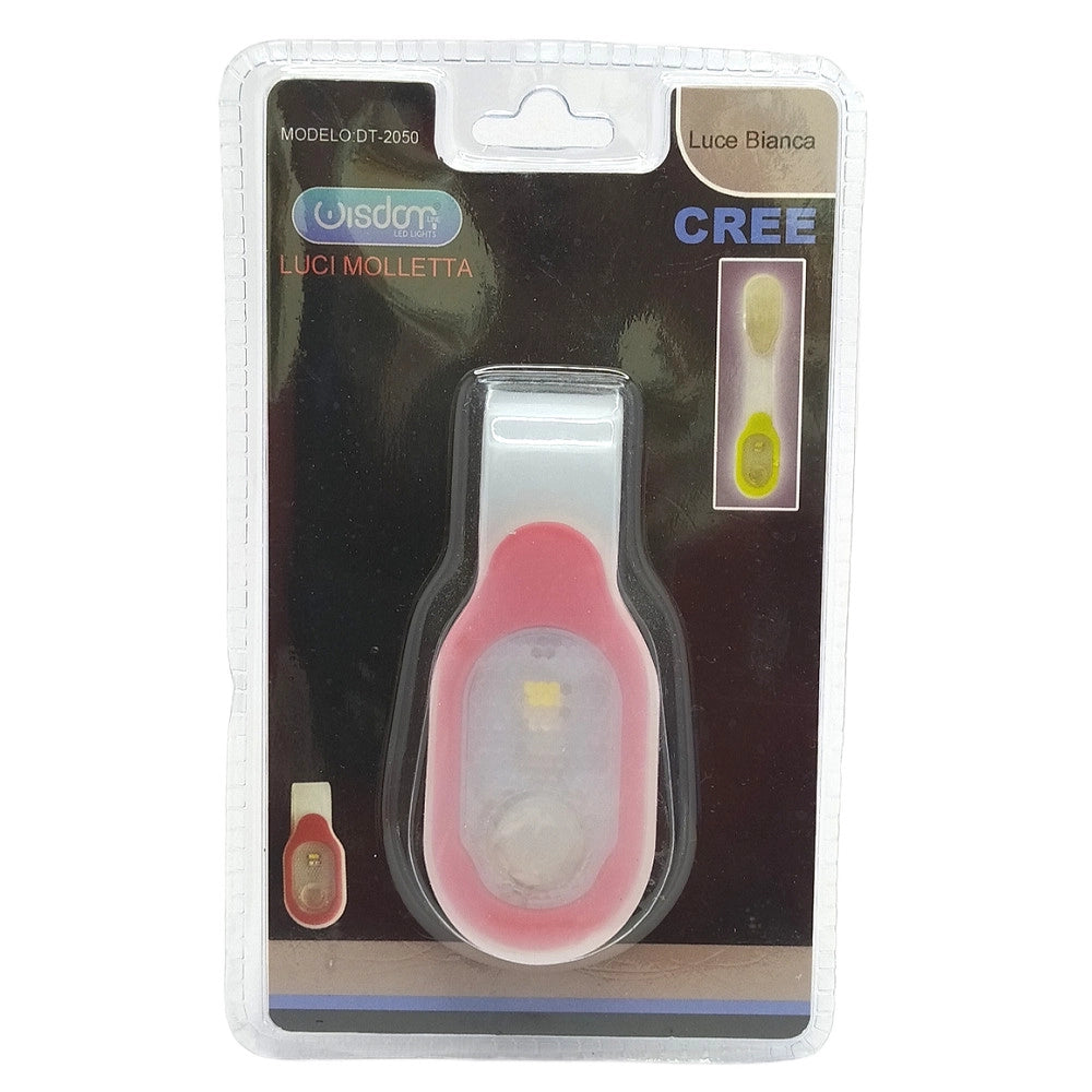 Trade Shop - Luce A Molletta Tascabile Sport Bici Torcia Tipo Magnetico Resistente Dt-2050 -