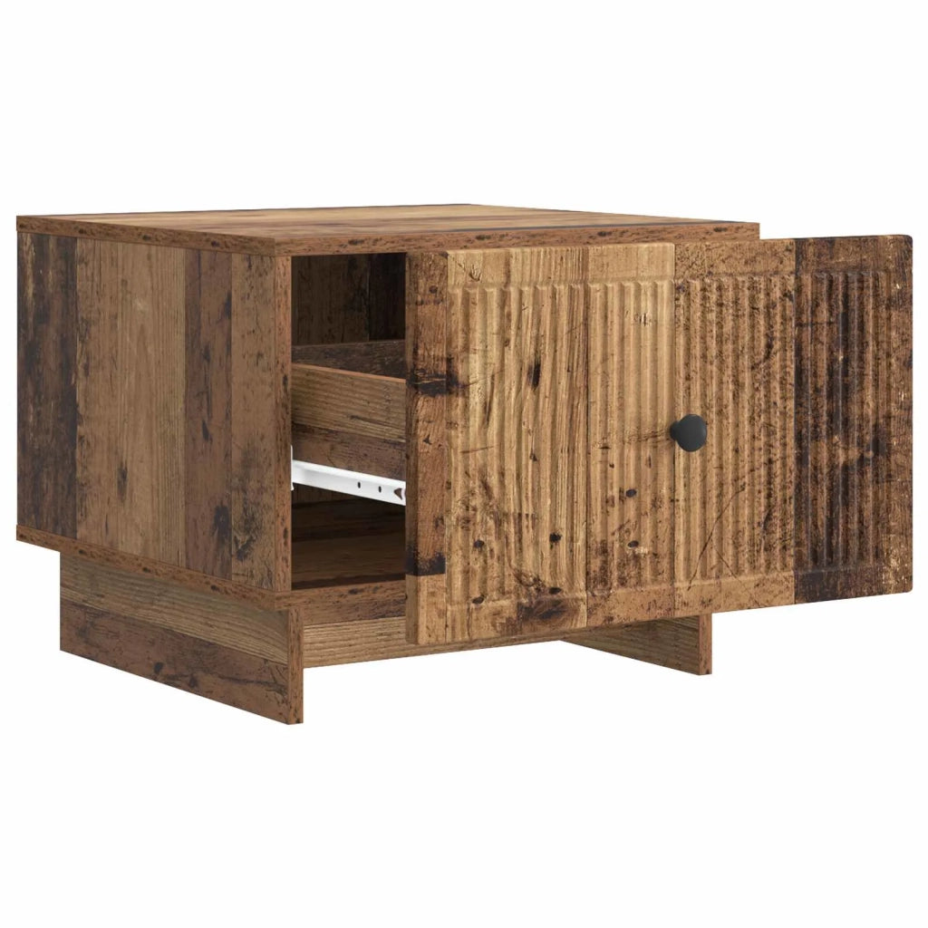 Tavolino da salotto | Tavolino da caff¨¨ | Tavolino da Soggiorno con cassetto Legno antico 49 x 50 x 40 cm