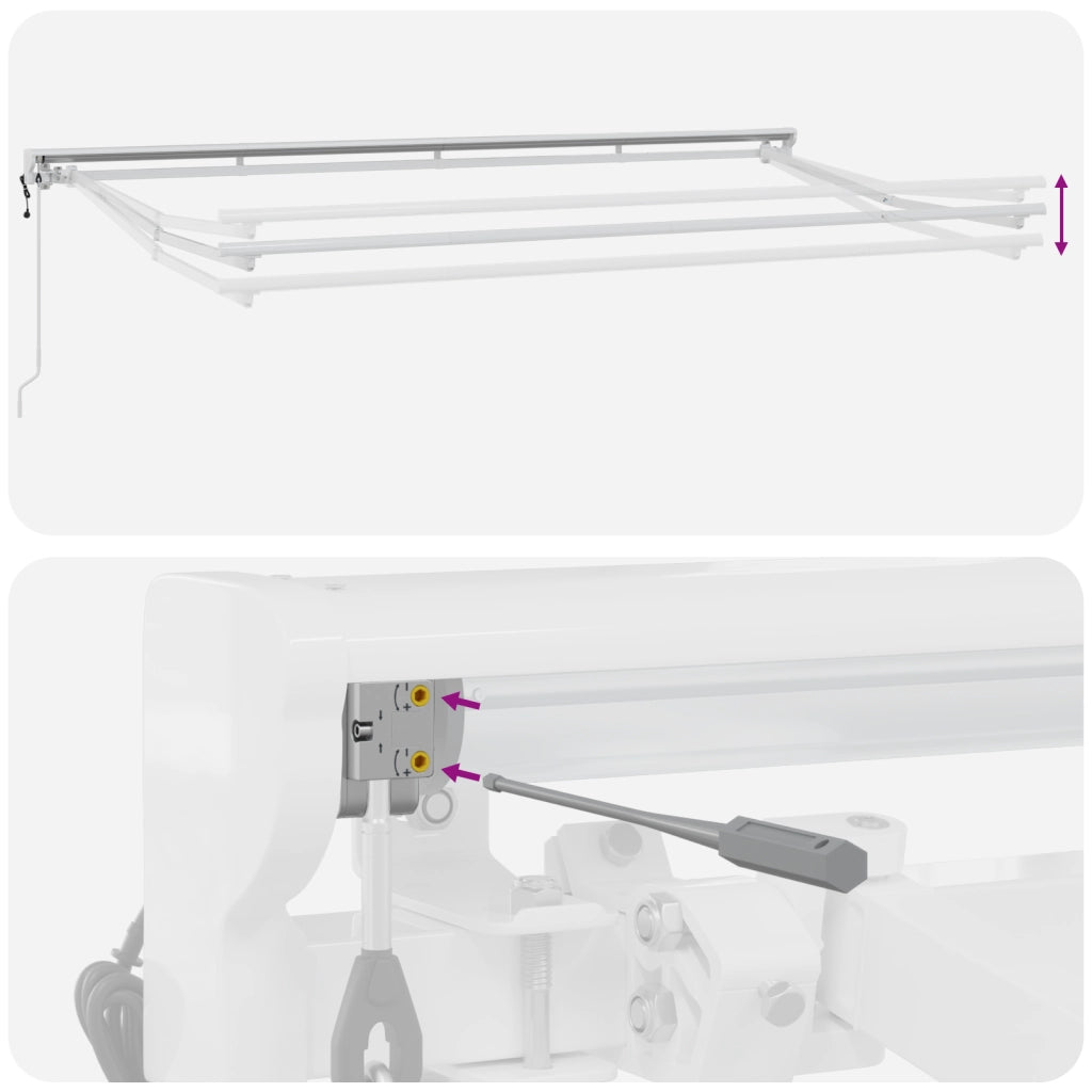 Struttura per Tenda Semi-Cassettata Retrattile in Metallo