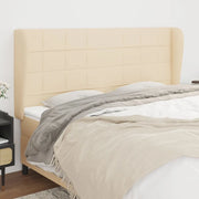 Testiera ad Orecchio Crema 163x23x118/128 cm in Tessuto 3117967