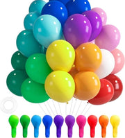 110 pezzi di palloni colorati - per festa di compleanno e decorazione, 10+ palloni di latex chiari - 30 cm.
