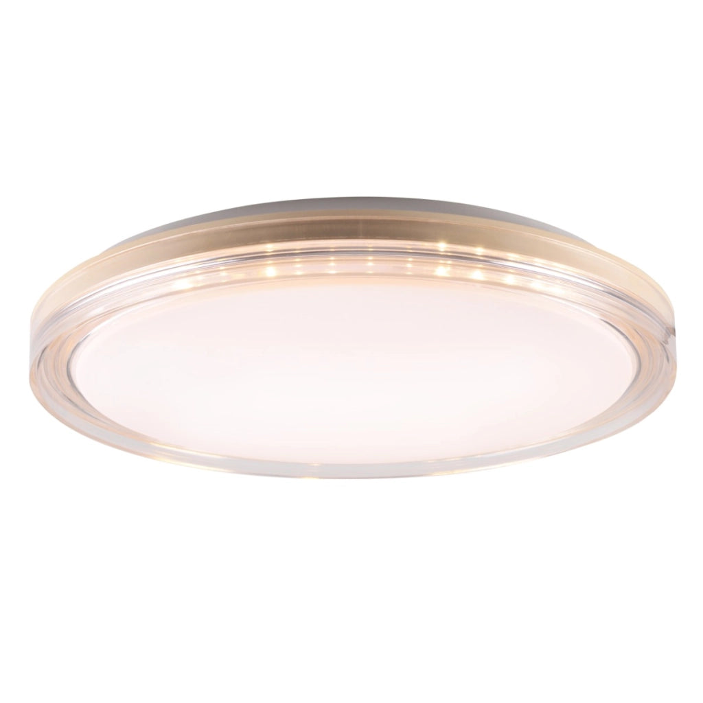 Plafoniera LED 72W 49cm telecomando CCT IP44 Polux Cassandra