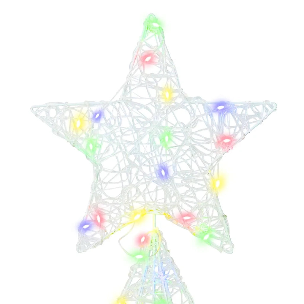 Albero di Natale con 240 LED Multicolore 180 cm Acrilico