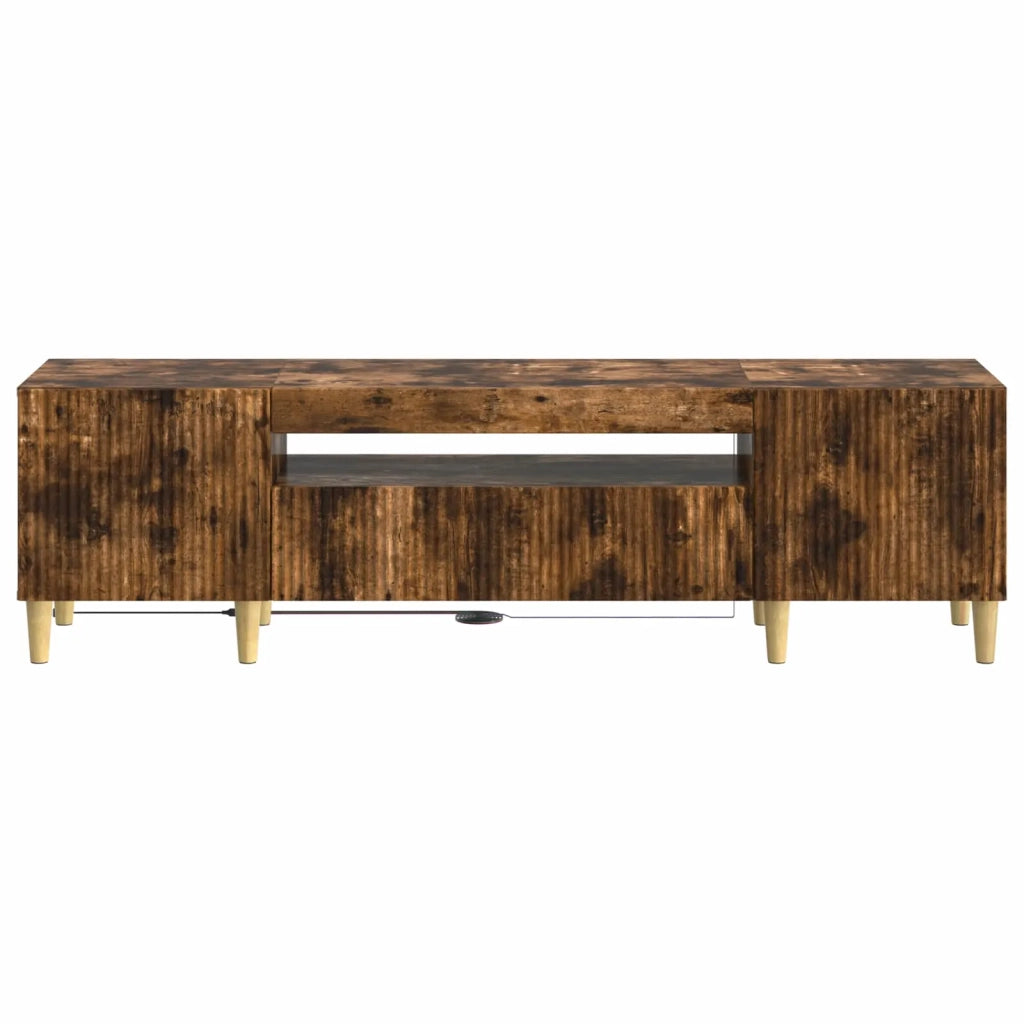 Mobile TV LED Rovere Fumo Legno ingegnerizzato 896690