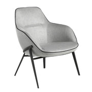 Poltrona in tessuto grigio