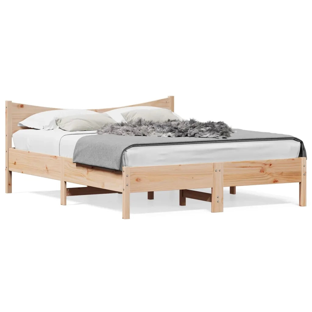 Giroletto senza Materasso 150x200 cm in Legno Massello di Pino 3216366