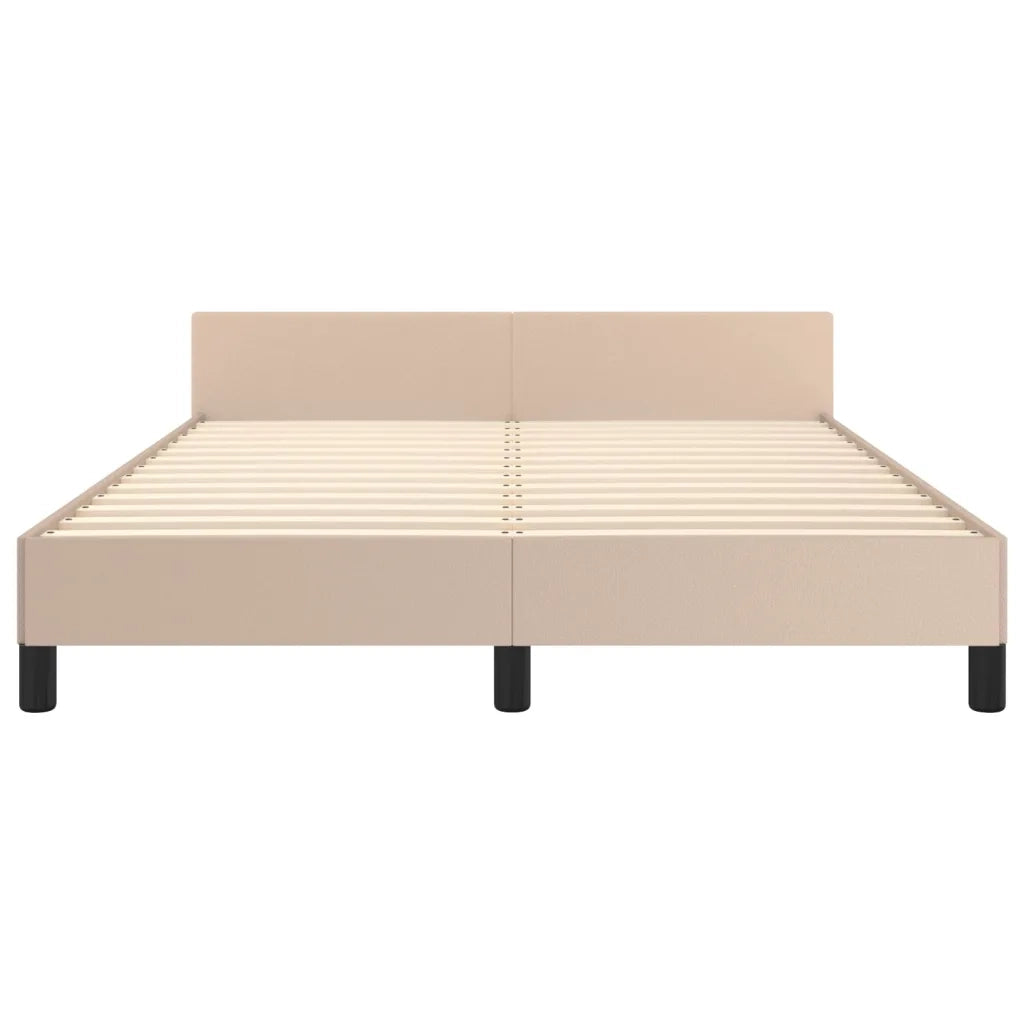 Giroletto con Testiera Cappuccino 140x190 cm in Similpelle
