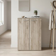 Armadietto da Bagno con 2 ante in Legno Composito cm 68x34x95 - COLBY