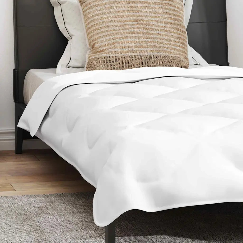 Set Coperta Invernale 2 pcs Bianco 155 x 200 cm Microfibra