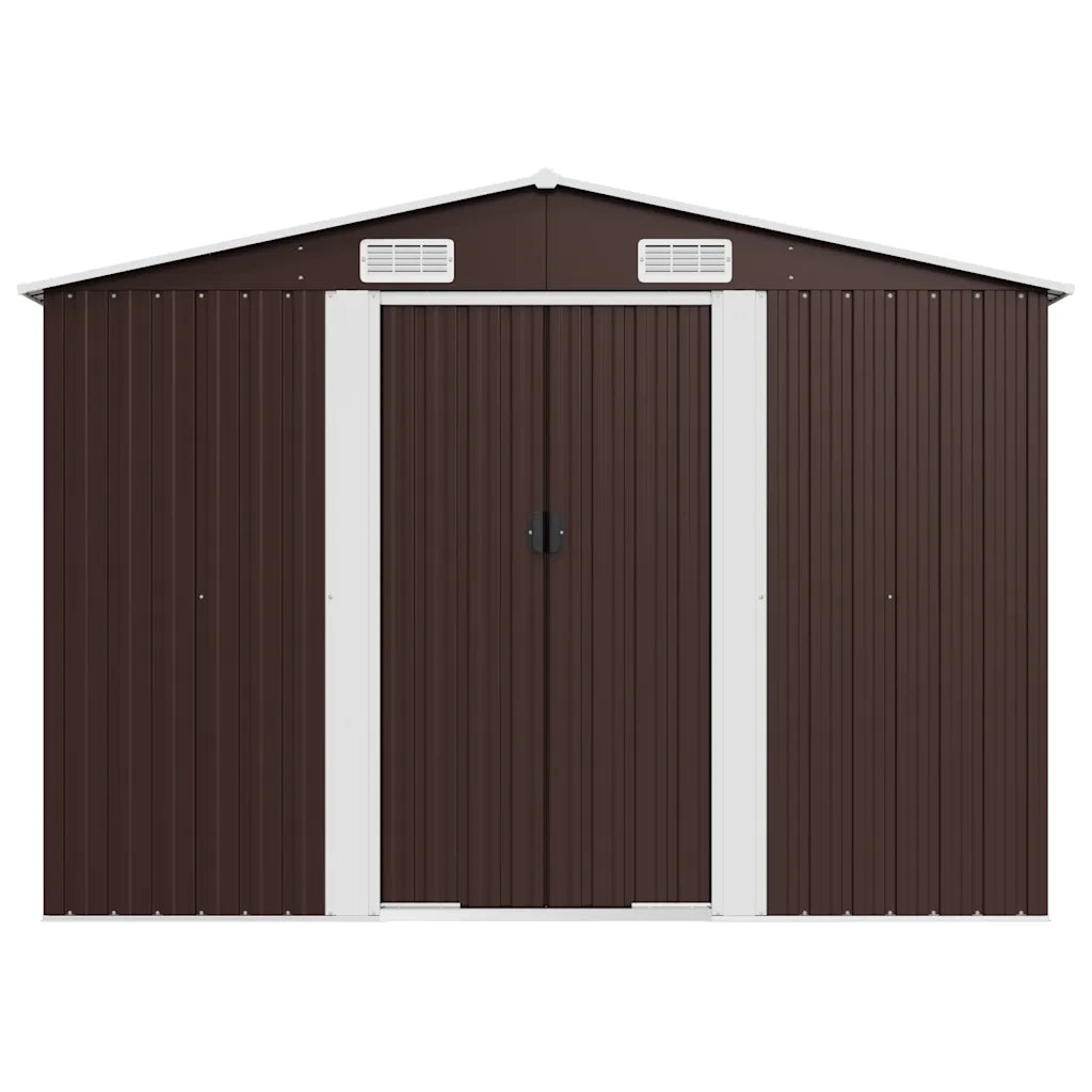 Capanno da Giardino Marrone 257x990x181 cm in Acciaio Zincato cod mxl 65806