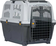 Porta cani per grandi cani autorizzati dall'Aviazione - grande portacani grigio scuro Skudo 5 - per cani grandi - 5 litri