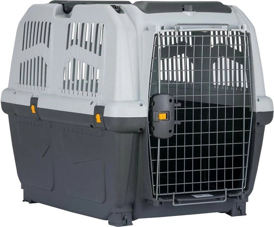 Porta cani per grandi cani autorizzati dall'Aviazione - grande portacani grigio scuro Skudo 5 - per cani grandi - 5 litri