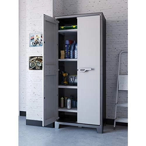 Keter Armadio Alto Titan Con Ripiani Regolabili 80x44x182 Cm