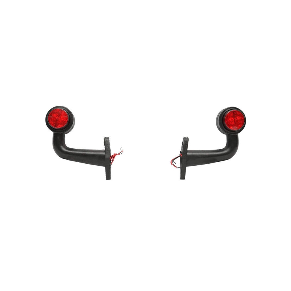 Set di lampade laterali  con LED, 12-24V, rosso-bianco, Breckner Germany, modello FR0115