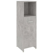 Mobile da Bagno | Armadio da bagno Grigio Cemento 30x30x95 cm in Legno Multistrato