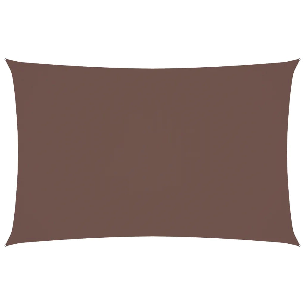 Parasole a vela | Telo Ombra | Vela da ombra Oxford Rettangolare 2,5x5 m Marrone