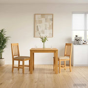 Set da pranzo 3 pz Beige Legno di Quercia Massello 3430312