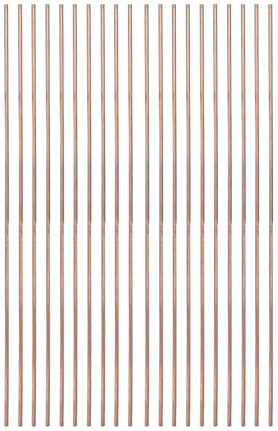 Filamenti in Fosforo di Rame - 20 pezzi - Diametro 2,5 mm - Lunghezza 25 cm - Adatto per Condizionatori d'Aria/Freezer - Materiale Duraturo - Filo di Lavorazione