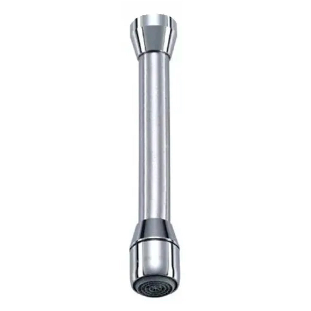 AERATORE CON PROLUNGA CROMATO DA CM 14 A SNODO FLESSIBILE PER RUBINETTO MISCELATORE - M22X1  - NEO