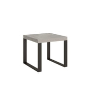 Tavolo allungabile 90/246x90 cm Tecno cashmere gambe antracite