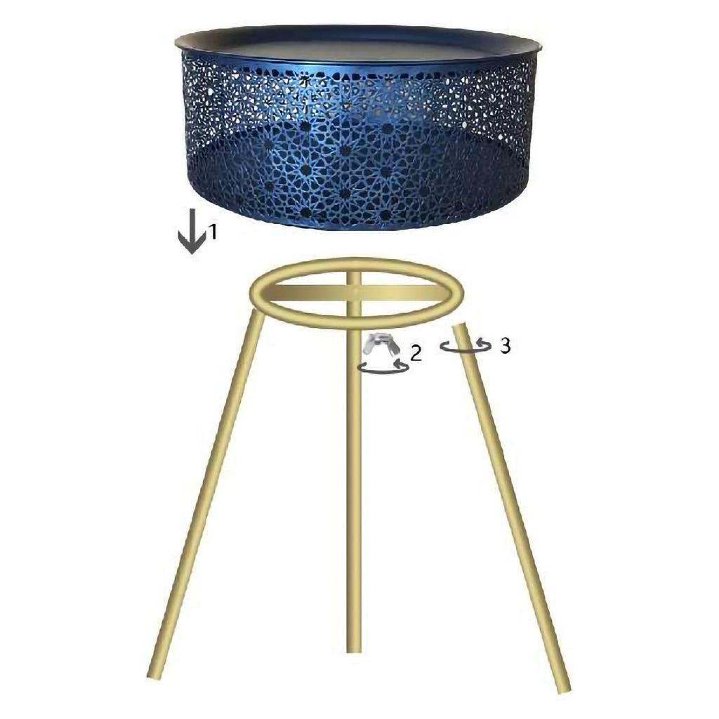 Mukall, Tavolino da Salotto Contenitore, 35x35x50h cm Nero