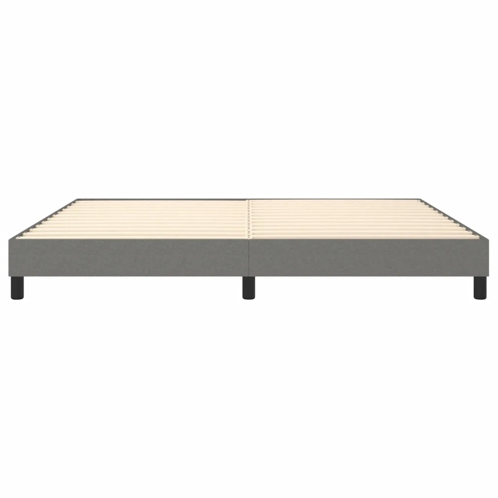 Giroletto senza Materasso Grigio Scuro 200x200 cm Tessuto