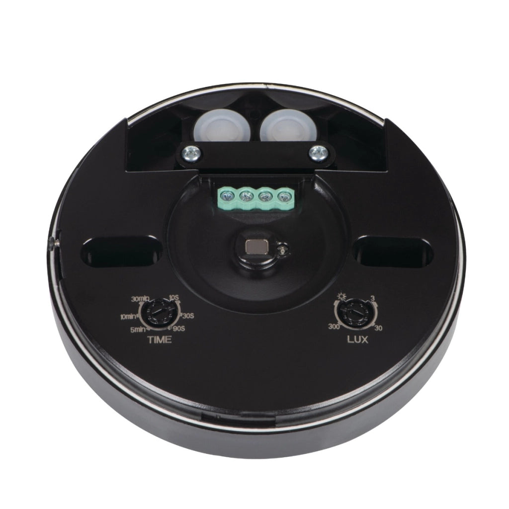 Sensore PIR nero Ø11cm 360° 6m IP20 Kanlux ZONA MINI