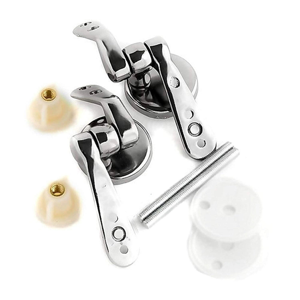 Trade Shop - Coppia Supporti Cerniera Cerniere Universali Copriwater In Legno Wc Bagno -        3,5