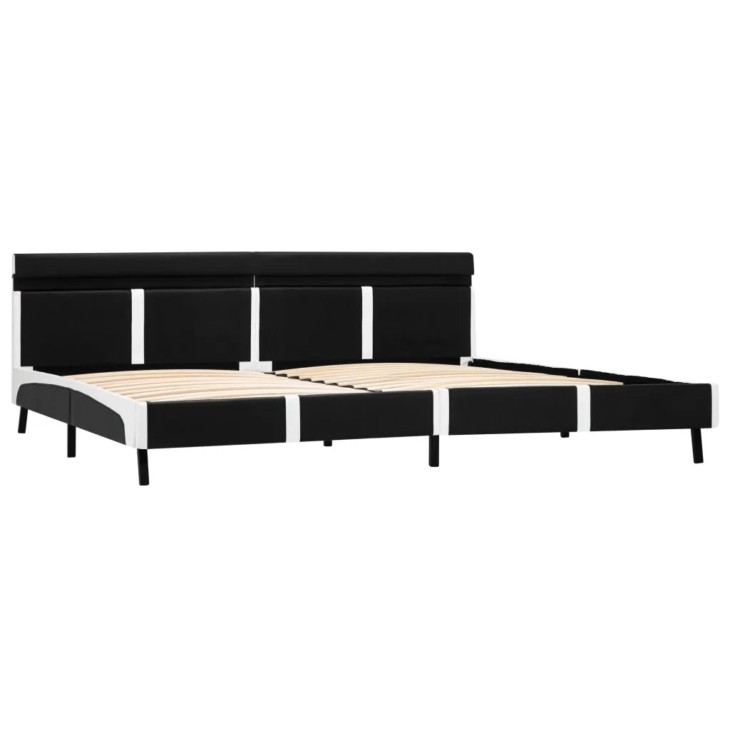Giroletto con LED Nero in Similpelle 180x200 cm cod mxl 70701