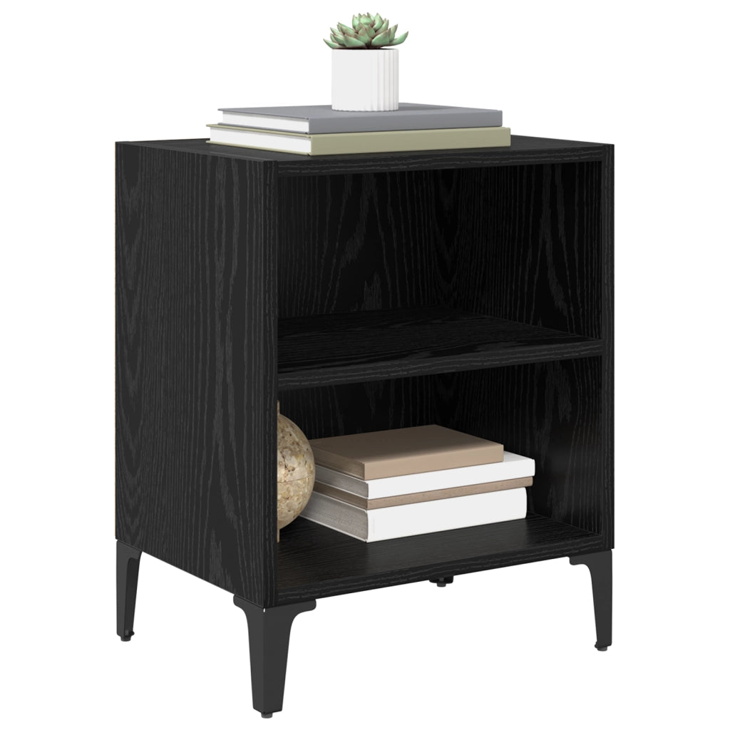 Comodini 2 pcs Quercia Nera 40x30x50 cm Legno Ingegnerizzato
