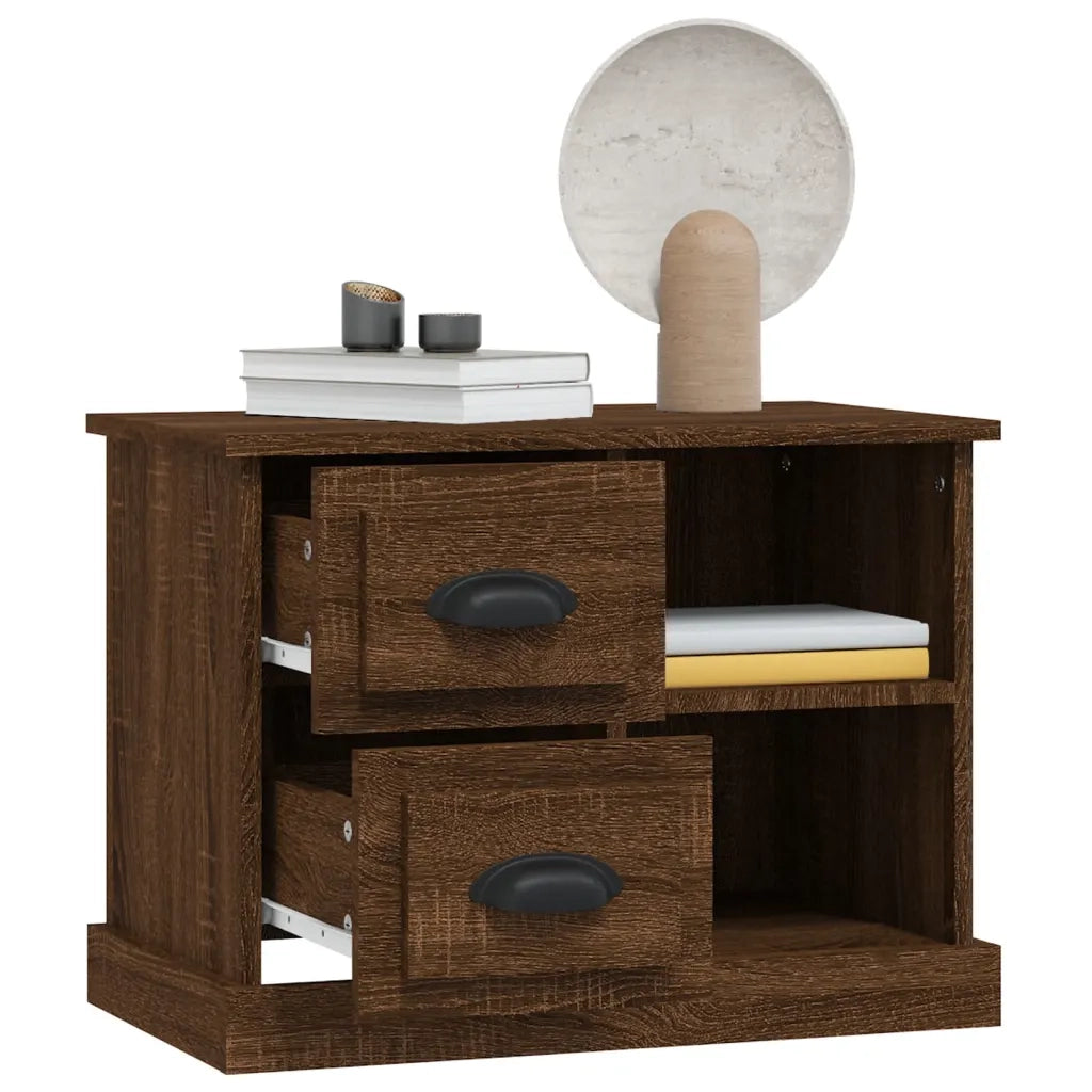 Comodino | Armadio da Notte | Mobiletto da notte Rovere Marrone 60x35,5x45 cm
