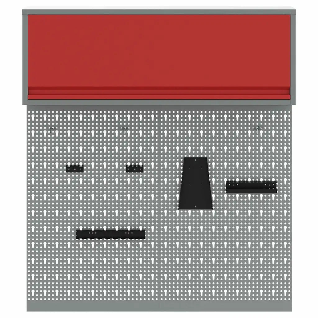 Set di armadi per attrezzi con lo scaffale 3 pz Rosso CFW7248861