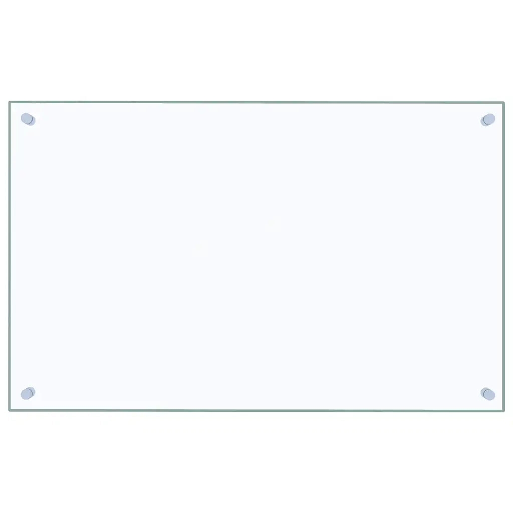 Paraschizzi per Cucina 2 pz Trasparente 80x50cm Vetro Temperato 3315793