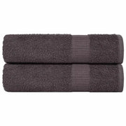 Asciugamani Doccia 2 pz Antracite 70x140cm 360 g/mÂ² 100% Cotone