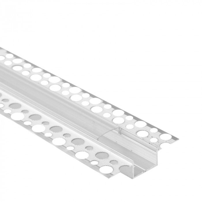 Profilo LED GPS02 incasso anodizzato, schermo trasparente 2m