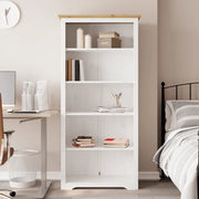 Libreria BODO 5 Ripiani 80x38x180cm Legno Massello Pino Marronecod mxl 78273