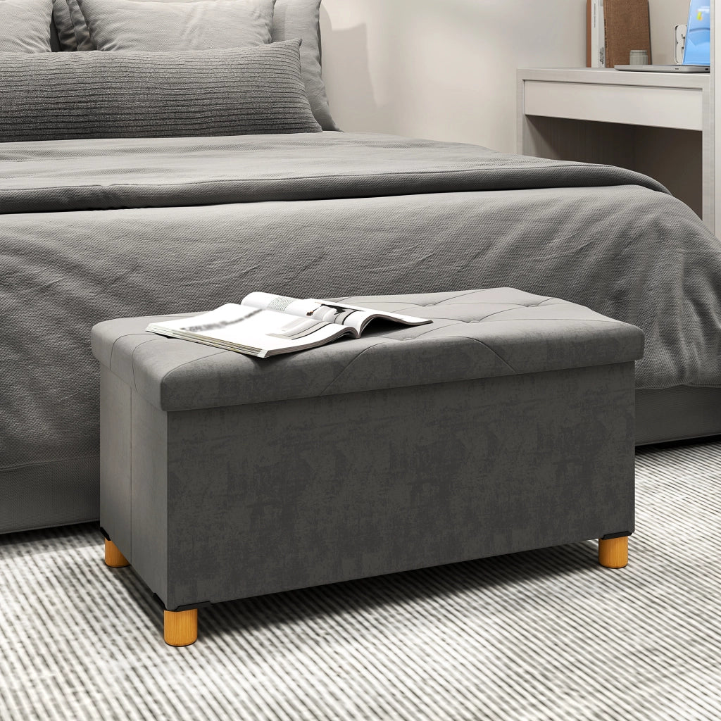 Mobile contenitore con cassetti ¨C zephmum ¨C grigio tessuto 76x38x38 cm