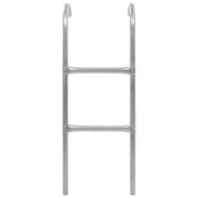 Scaletta per Trampolino Elastico 2 Gradini in Acciaio Argento 102,6 cm 92409