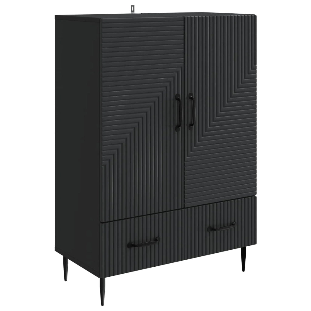 Credenza Nero 66 x 34,5 x 95 cm Legno ingegnerizzato