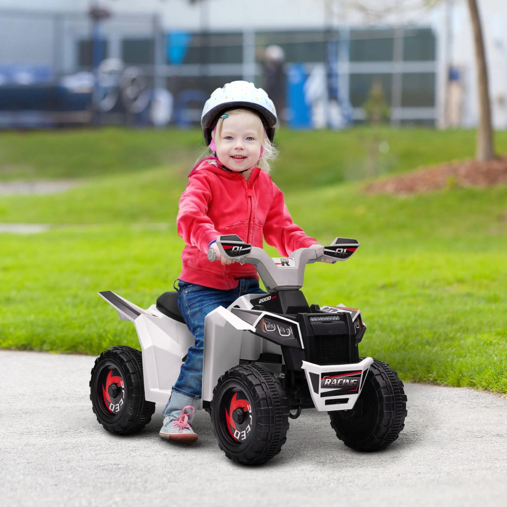 Quad Elettrico per Bambini ¨C Xylo ¨C Bianco, 2.5 km/h, 18-36 Mesi