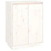 Scarpiera | Mobile per scarpe Bianca 60x35x80 cm in Legno Massello di Pino