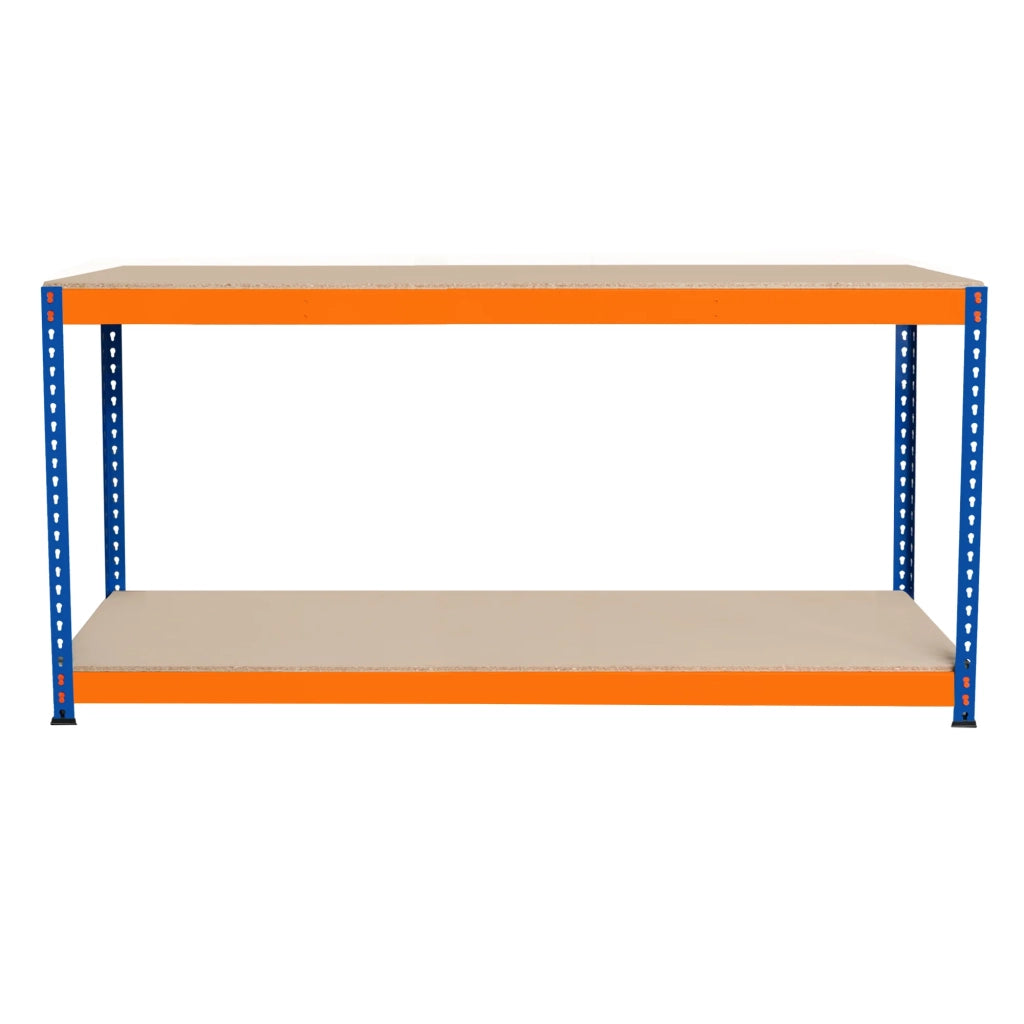 Banco da Lavoro a 2 Ripiani S-Rax - Postazione di lavoro 300kg - 180x45x90cm