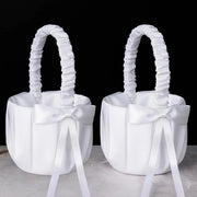 Borsa per Fiori - Borsa per Fiori Bianca per Matrimonio (Lotto da 2)