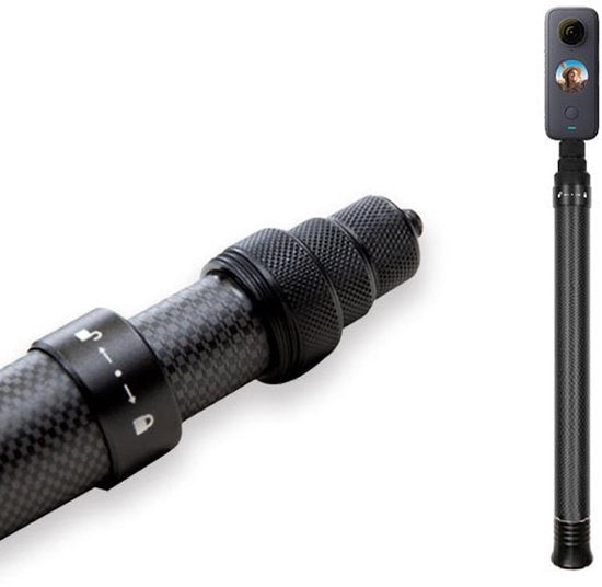 Attrezzo per Selfie Utschiusabile - Asta per Selfie Portatile e Leggera - Funzione Tele e Monopod - Ideale per Selfie e Gruppi